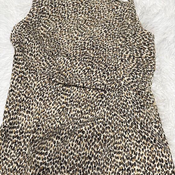 J McLaughlin Micro Animal Print Anne Sheath Dress Women Size 0 Sleeveless NWT - Picture 4 of 15
